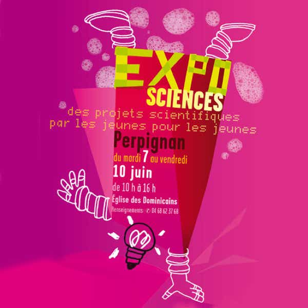 Graphisme de l'affiche Expo Sciences