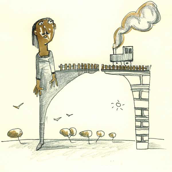mine de plomb, café, aquarelle