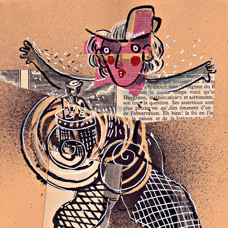 techniques mixtes, collages