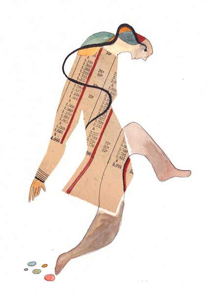 collage, techniques mixtes, aquarelle