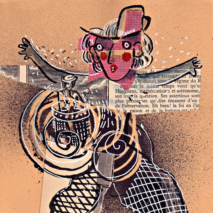 techniques mixtes, collages