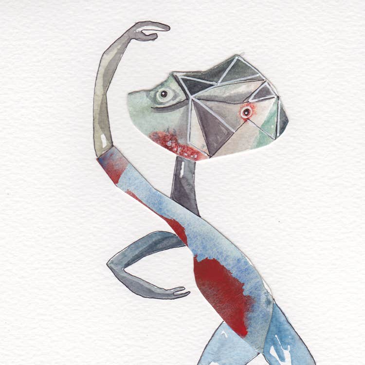 collage, techniques mixtes, aquarelle