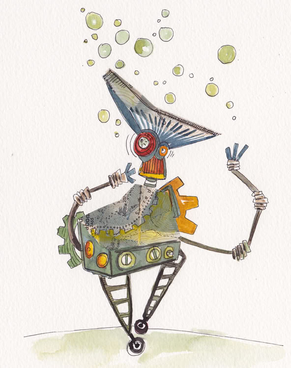 collage, techniques mixtes, aquarelle