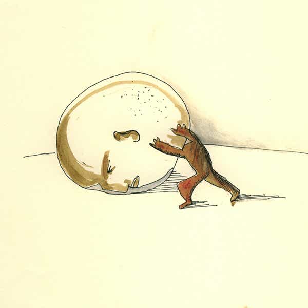 mine de plomb, café, aquarelle