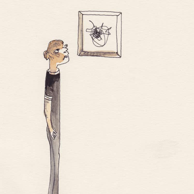 café et encre sur papier