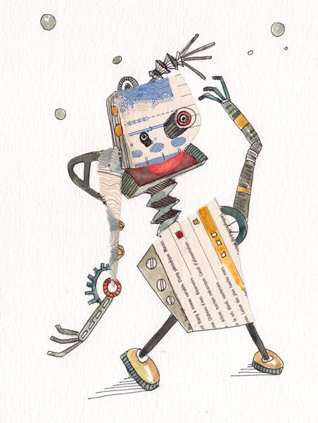 collage, techniques mixtes, aquarelle