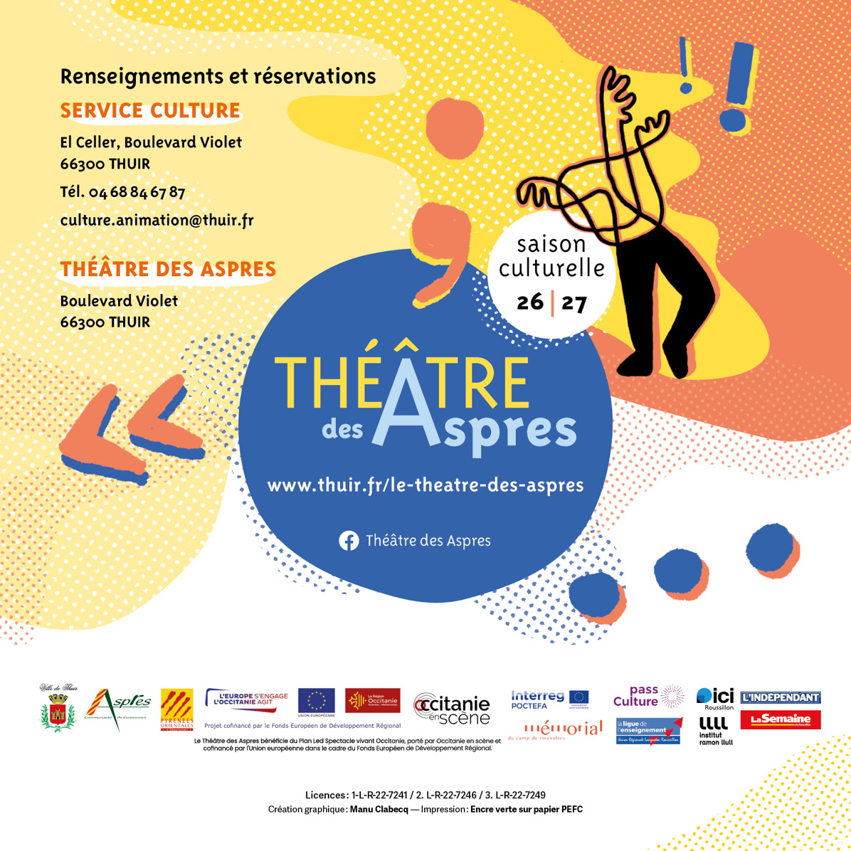 identité graphique du département Danse Conservatoire de Perpignan