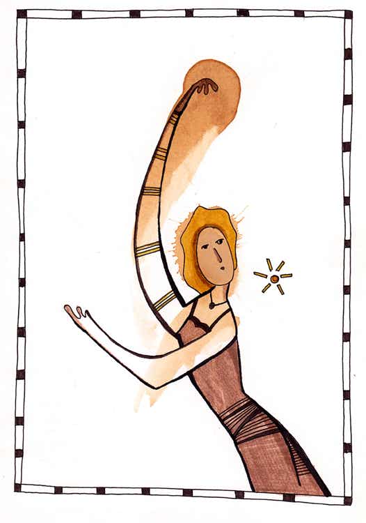danseuse sepia