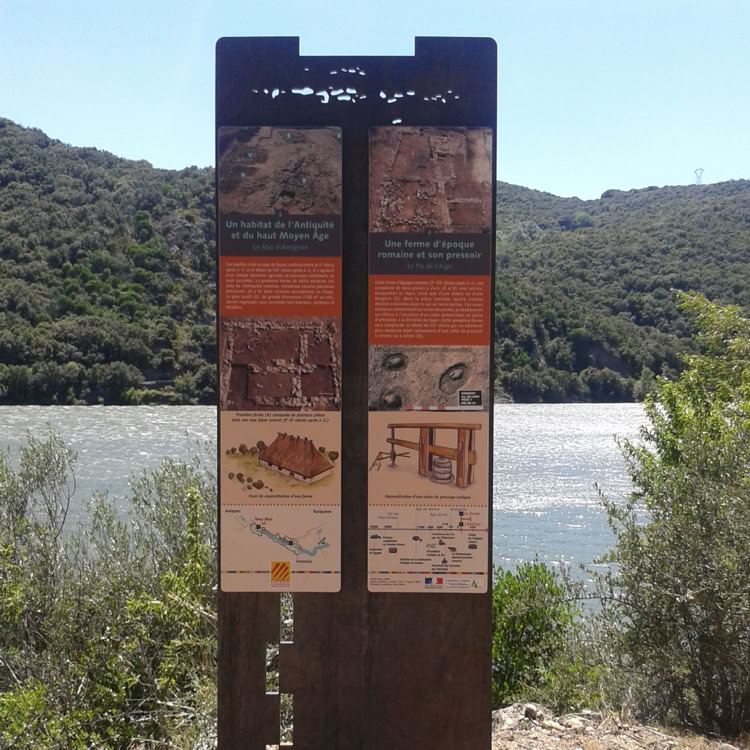 signalétique in situ, conseil départemental des Pyrénées-Orientales