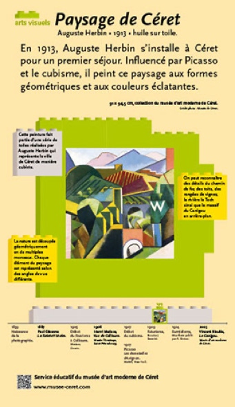 paysage de céret, auguste Herbin