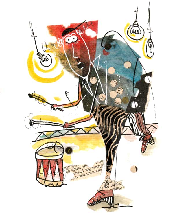 bestiaire manu clabecq, tecniques mixtes